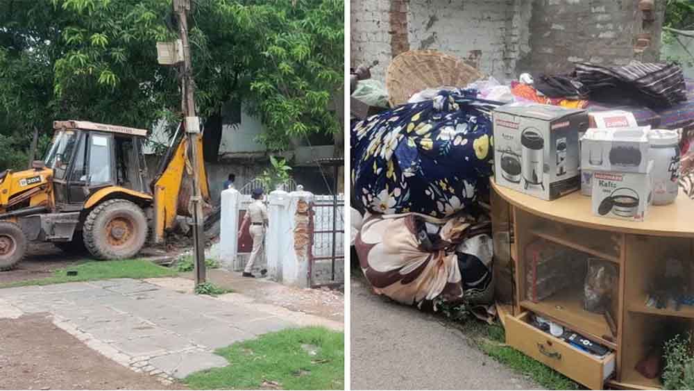 छत्तीसगढ़-दुर्ग में अंकुर शर्मा का अवैध कब्जा किया ध्वस्त, फरार आरोपियों की तलाश में पुलिस