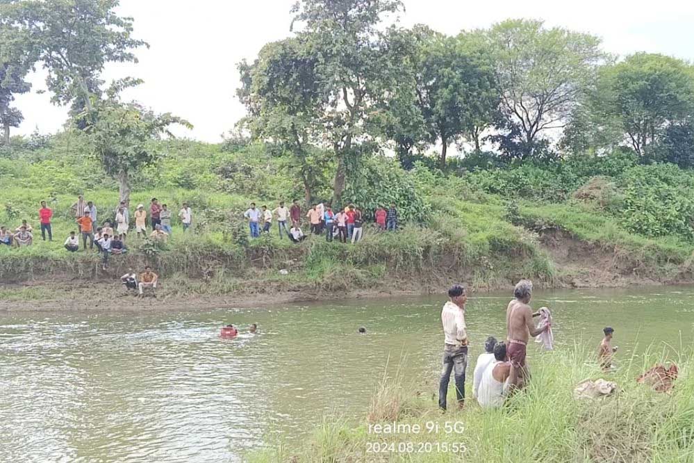 विदिशा की केवटन नदी में नहाते समय 3 बच्चे डूबे, दो के शव बरामद