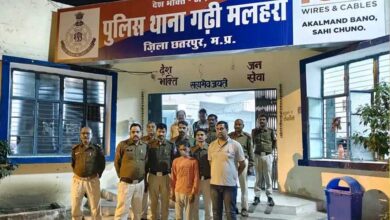 थाना गढ़ी मलहरा पुलिस ने हत्या के आरोपी को लिया हिरासत में