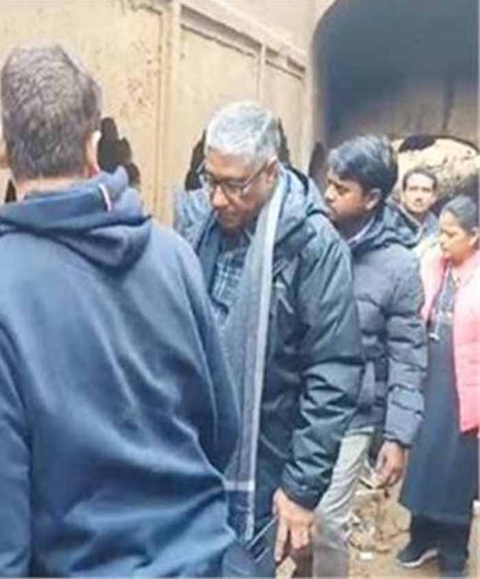 संभल में खुदाई के दौरान श्री बांके बिहारी मंदिर का एएसआई की चार सदस्यीय टीम ने सर्वे किया