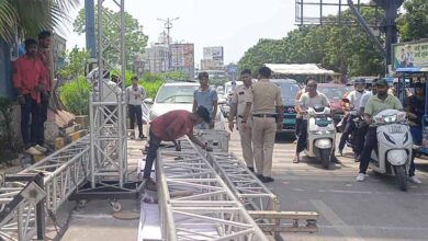 विश्व साइकिल दिवस पर आयोजित कार्यक्रम में हादसा, सेटअप गिरा, मजदूर को आई चोट विश्व साइकिल दिवस पर आयोजित कार्यक्रम में हादसा, सेटअप गिरा, मजदूर को आई चोट