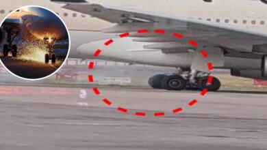 लखनऊ एयरपोर्ट पर टला बड़ा हादसा, विमान के पहिए से निकली चिंगारी