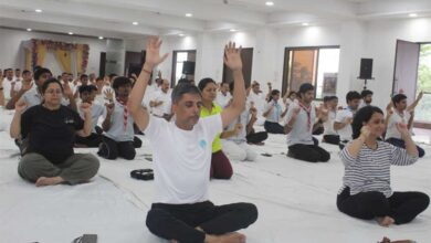 भोपाल रेल मंडल में 11वां अंतर्राष्ट्रीय योग दिवस उत्साहपूर्वक संपन्न