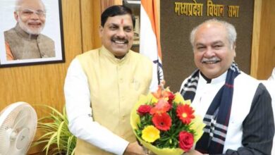 मुख्यमंत्री डॉ. यादव ने विधानसभा अध्यक्ष श्री तोमर को दी जन्मदिन की बधाई