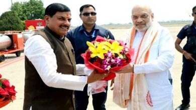 केंद्रीय गृह मंत्री अमित शाह का मुख्यमंत्री डॉ. यादव ने किया आत्मीय स्वागत