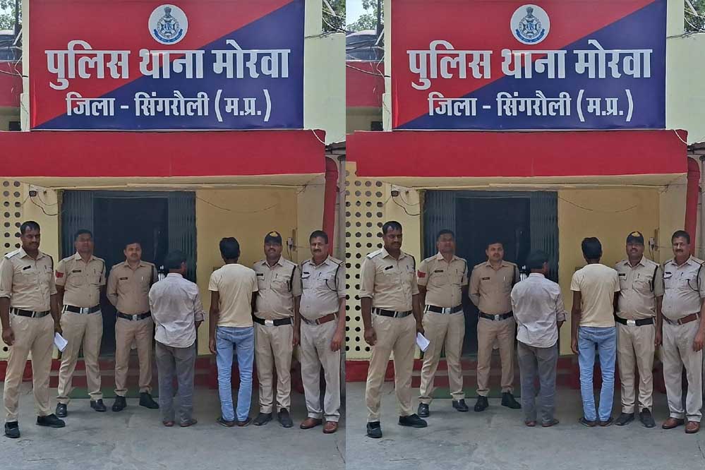मोरवा पुलिस ने करीब 1 दर्जन आरोपियों पर की कार्यवाही