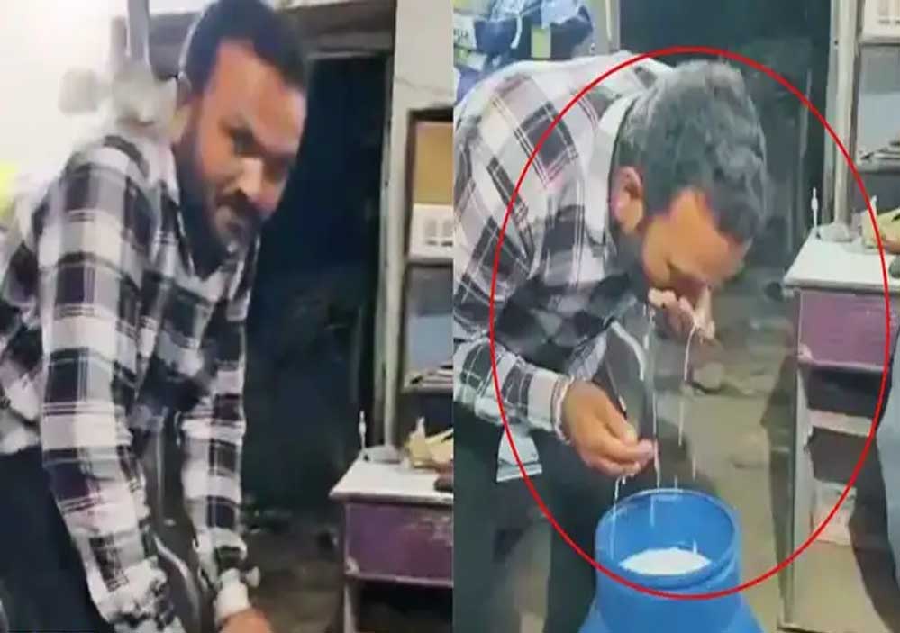 अहमदाबाद में दूध में थूक मिलाकर बनाया वीडियो, मिल्क फैक्ट्री में कर्मचारी की घिनौनी हरकत, जेल नहीं मौत की सजा दो