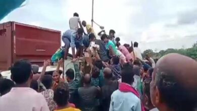 बेमेतरा में मुर्गियों से भरा वाहन पलटा, घायल ड्राइवर को बचाना छोड़ मुर्गियां लूटकर भगने लगे लोग बेमेतरा में मुर्गियों से भरा वाहन पलटा, घायल ड्राइवर को बचाना छोड़ मुर्गियां लूटकर भगने लगे लोग