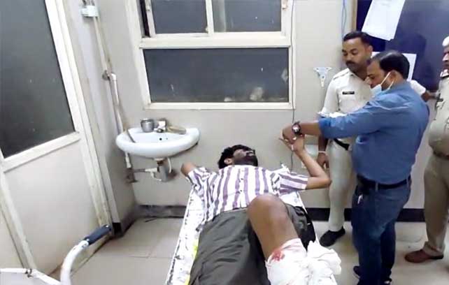 ग्वालियर में हत्या के आरोपी गैंगस्टर का एनकाउंटर, जवाबी कार्रवाई में पैर में गोली लगी