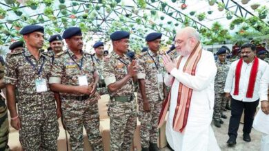 मंत्री अमित शाह ने आज छत्तीसगढ़ के नवा रायपुर में सुरक्षा बलों के जवानों के साथ संवाद किया