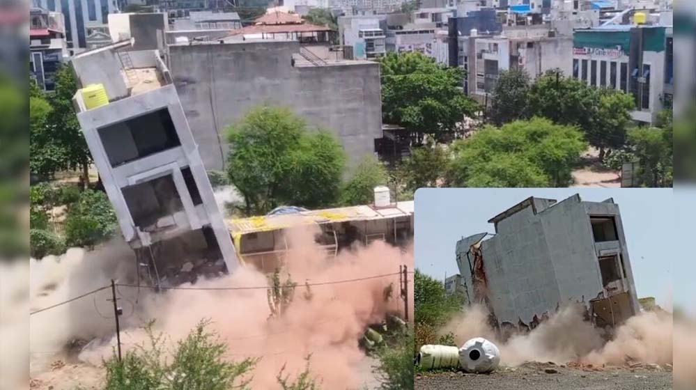 इंदौर में बारूद से इमारत उड़ाने पर हो गया विवाद, महापौर ने जांच के दिए आदेश इंदौर में बारूद से इमारत उड़ाने पर हो गया विवाद, महापौर ने जांच के दिए आदेश