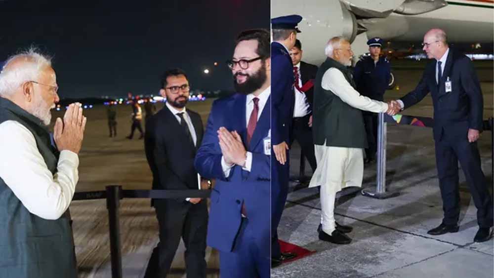 ब्रिक्स शिखर सम्मेलन के लिए ब्राजील पहुंच पीएम मोदी