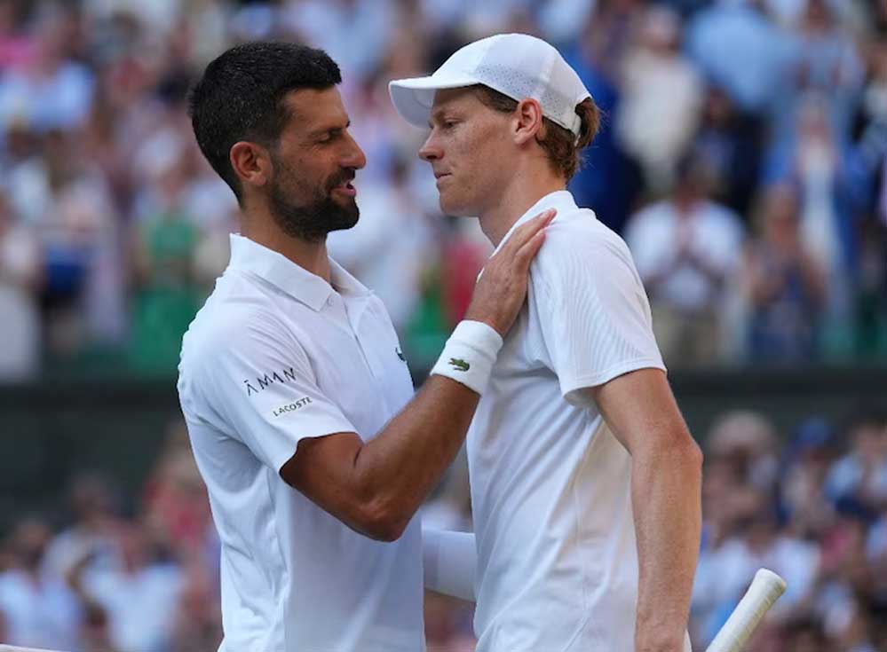 जोकोव‍िच का व‍िम्बलडन 2025 का ख‍िताब जीतने का सपना टूटा, स‍िनर की अल्कारेज से होगी ख‍िताबी जंग