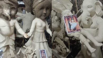 इंदौर में गणेश जी की आपत्तिजनक मूर्तियां बनाने पर हंगामा, बंगाल के कलाकारों का मुंह किया काला; 3 गिरफ्तार