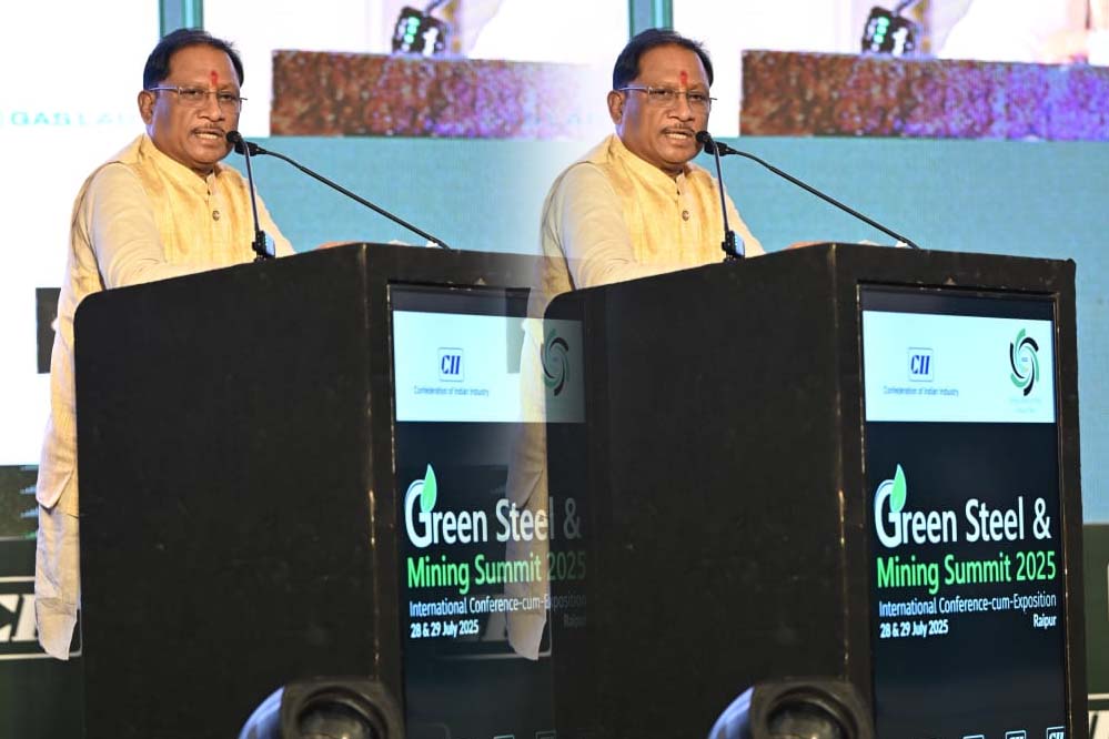 छत्तीसगढ़ की नई औद्योगिक नीति में स्टील सेक्टर को विशेष प्रोत्साहन, ग्रीन स्टील उत्पादन पर विशेष अनुदान भी मिलेगा: मुख्यमंत्री साय