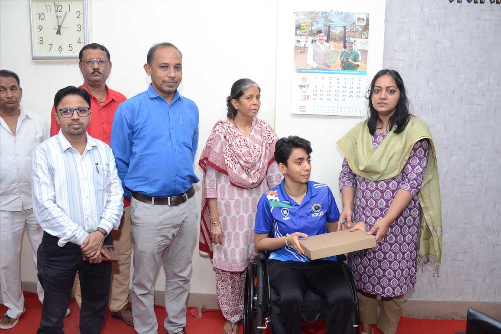 पैरा खिलाड़ी सुश्री तिवारी की राह हुई आसान, स्पोर्ट व्हीलचेयर से खेलों में कर सकेंगी श्रेष्ठ प्रदर्शन