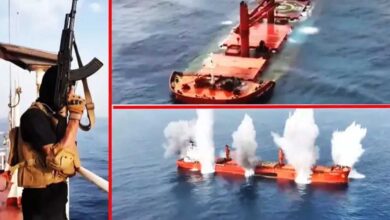 यमन : हूती चरमपंथियों की गिरी हुई हरकत, लाल सागर में जहाज पर कब्जा करके डुबोया, जारी किया घटना का वीडियो यमन : हूती चरमपंथियों की गिरी हुई हरकत, लाल सागर में जहाज पर कब्जा करके डुबोया, जारी किया घटना का वीडियो