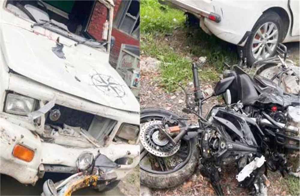 यमुनानगर में सड़क हादसा, पिकअप ने बाइक को मारी टक्कर, 2 कांवड़ियों की मौत