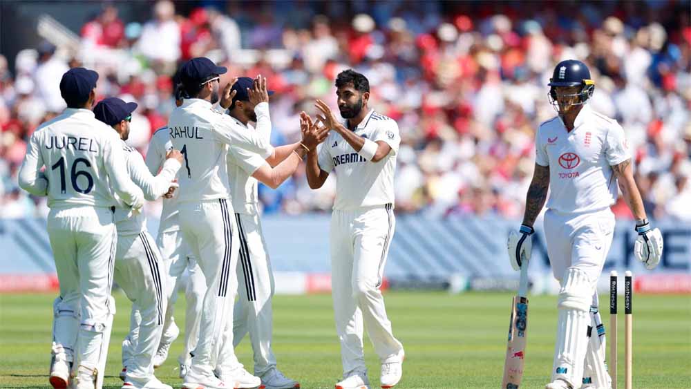 जसप्रीत बुमराह ने इंग्लैंड को मैच के दूसरे दिन तीन झटके दिए, स्टोक्स, रूट-वोक्स को भेजा पवेलियन