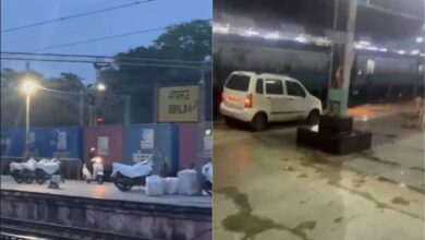 भोपाल स्टेशन पर मचा हड़कंप: प्लेटफॉर्म पर युवकों ने दौड़ाई कार और स्कूटर, वायरल हुआ वीडियो