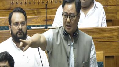 हंगामे से देश का नुक़सान: किरेन रिजिजू का विपक्ष पर तीखा हमला