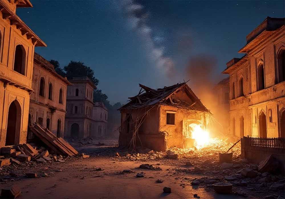 घर में देशी बम बनाते वक्त धमाका, एक की मौत, दूसरा गंभीर रूप से घायल