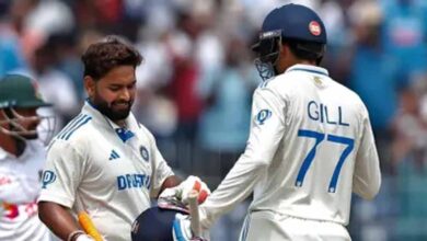 भारत का चौथा विकेट गिर गया है, पंत 65 रन बनाकर आउट हुए, गिल क्रीज पर मौजूद