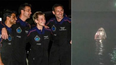 अंतरिक्ष से लौटे शुभांशु शुक्ला, समुद्र पर सफल लैंडिंग