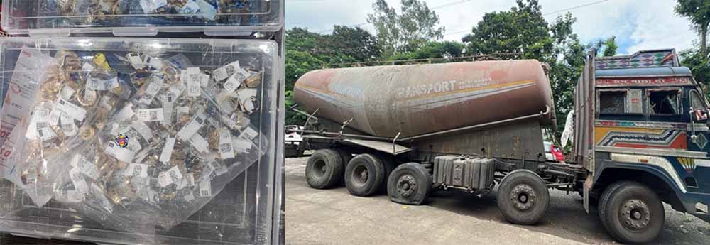 इंदौर में बड़ी कार्रवाई : कार की सीट से मिले 4.79 करोड़ के जेवर, ट्रक से 811 पेटी शराब बरामद