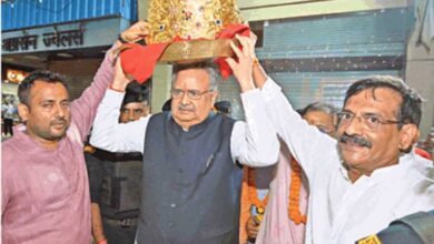 अनूठी थीम वाले पंडाल में विराजे गणपति, 75 लाख का स्वर्ण मुकुट बना आकर्षण