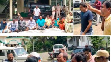 एमसीबी जिले के वनमंडला अधिकारी (DFO) मनीष कश्यप द्वारा जनप्रतिनिधियों के साथ की गई अभद्रता के खिलाफ नगरपालिका अध्यक्ष, उपाध्यक्ष और पार्षदों ने की डीएफओ मनीष कश्यप को हटाने की मांग