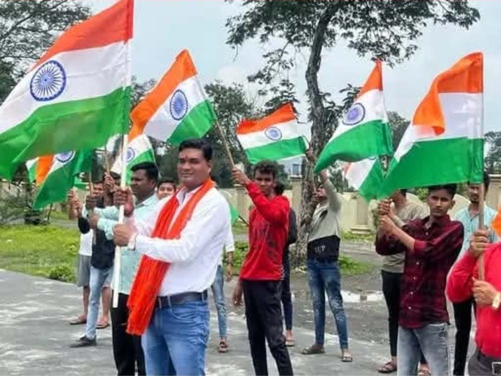 श्री बजरंग सेना के राष्ट्रीय अध्यक्ष हितेश विश्वकर्मा का घर घर तिरंगा अभियान के लिए किया आह्वान