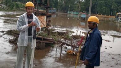 राजपुर में बाढ़ आने के बाद मात्र 3 घंटे में बिजली आपूर्ति बहाल