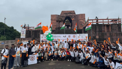 विश्व धरोहर भोजपुर मंदिर से दिया देशभक्ति और स्वच्छता का संदेश