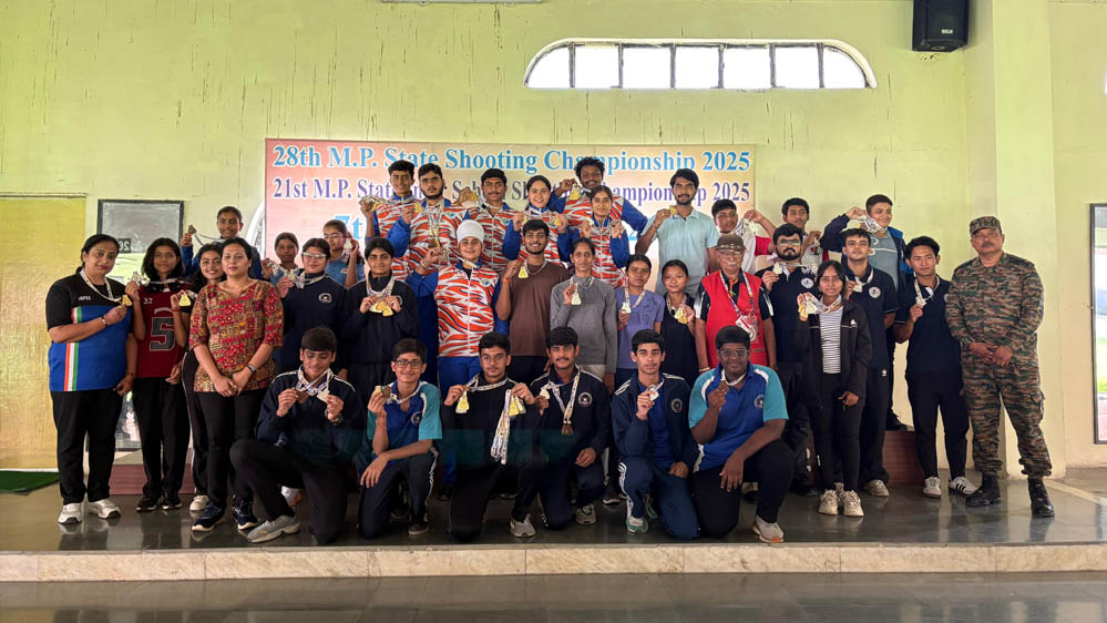 28वीं मध्यप्रदेश स्टेट शूटिंग चैम्पियनशिप : 2025 भोपाल में अकादमी खिलाड़ियों ने जीते 24 पदक