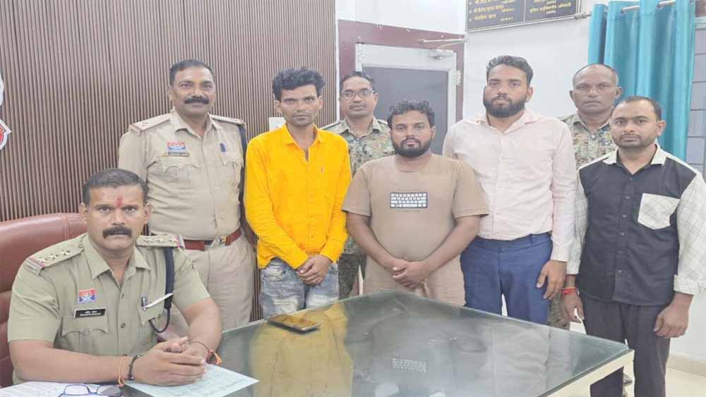 121 क्विंटल धान ट्रक समेत चोरी, पुलिस ने 4 आरोपियों को दबोचा