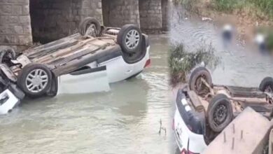 दर्शन को जाते वक्त हादसा: कार पुल से गिरी, भाजयुमो मंडल अध्यक्ष सहित दो की मौत, तीन घायल