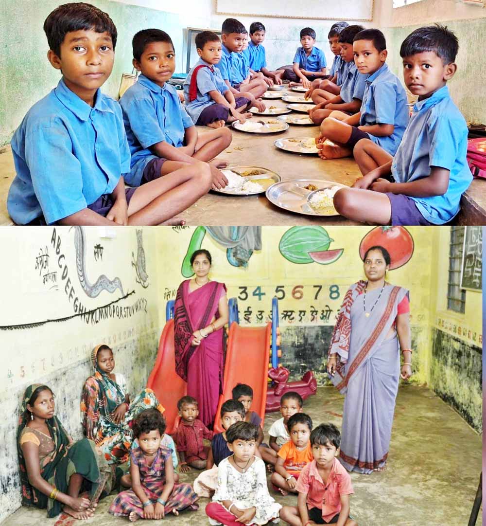 धुएं से मुक्ति और आहार से बच्चो को मिल रही शक्ति धुएं से मुक्ति और आहार से बच्चो को मिल रही शक्ति