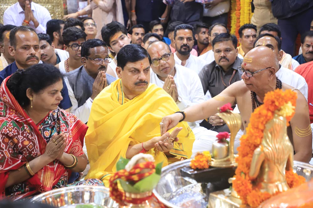 महाकाल मंदिर में पर्जन्य अनुष्ठान, CM मोहन यादव सहित 66 पंडितों ने की पूजा