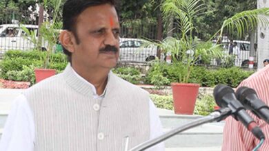 उप मुख्यमंत्री शुक्ल ने रमणरेति धाम में स्वामी गुरुशरणानंद से की भेंट