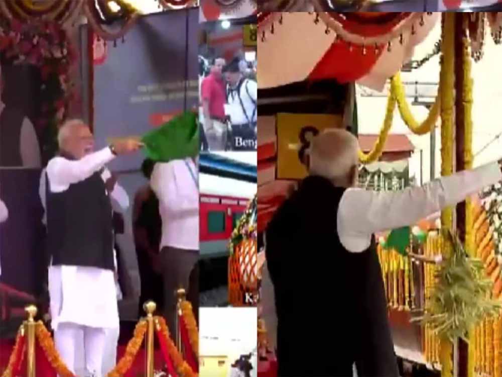 बेंगलुरु से छूटी तीन नई वंदे भारत एक्सप्रेस, PM मोदी ने दिखाई हरी झंडी