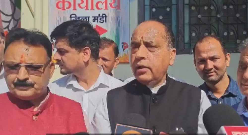 मंडी में भाजपा के नए पार्टी कार्यालय का शुभारंभ, जयराम ठाकुर ने लेह हिंसा पर कार्रवाई की मांग की