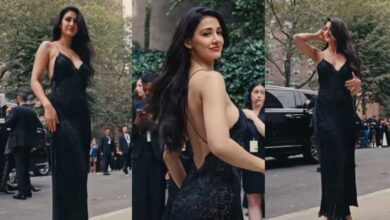 न्यूयॉर्क फैशन वीक में दिशा पाटनी का स्टाइलिश जलवा, ब्लैक स्लिप ड्रेस में छाई लाइमलाइट