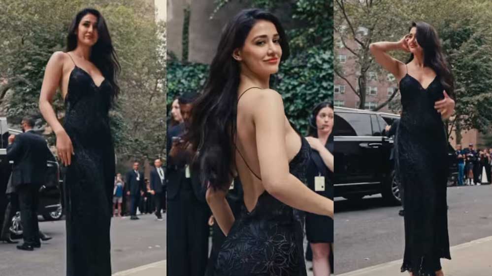 न्यूयॉर्क फैशन वीक में दिशा पाटनी का स्टाइलिश जलवा, ब्लैक स्लिप ड्रेस में छाई लाइमलाइट