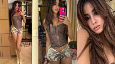 काउगर्ल बनीं जाह्नवी कपूर, स्ट्रैपलेस कॉर्सेट और शॉर्ट्स में लूटी महफिल