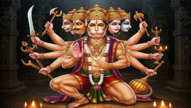 पंचमुखी हनुमान जी की तस्वीर से दूर होंगे वास्तु दोष, घर में ऐसे करें स्थापना पंचमुखी हनुमान जी की तस्वीर से दूर होंगे वास्तु दोष, घर में ऐसे करें स्थापना