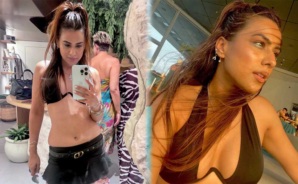 बिकिनी में बोल्ड लुक में छाई निया शर्मा, पूल किनारे मटकाई कमर, फैंस हुए दीवाने बिकिनी में बोल्ड लुक में छाई निया शर्मा, पूल किनारे मटकाई कमर, फैंस हुए दीवाने