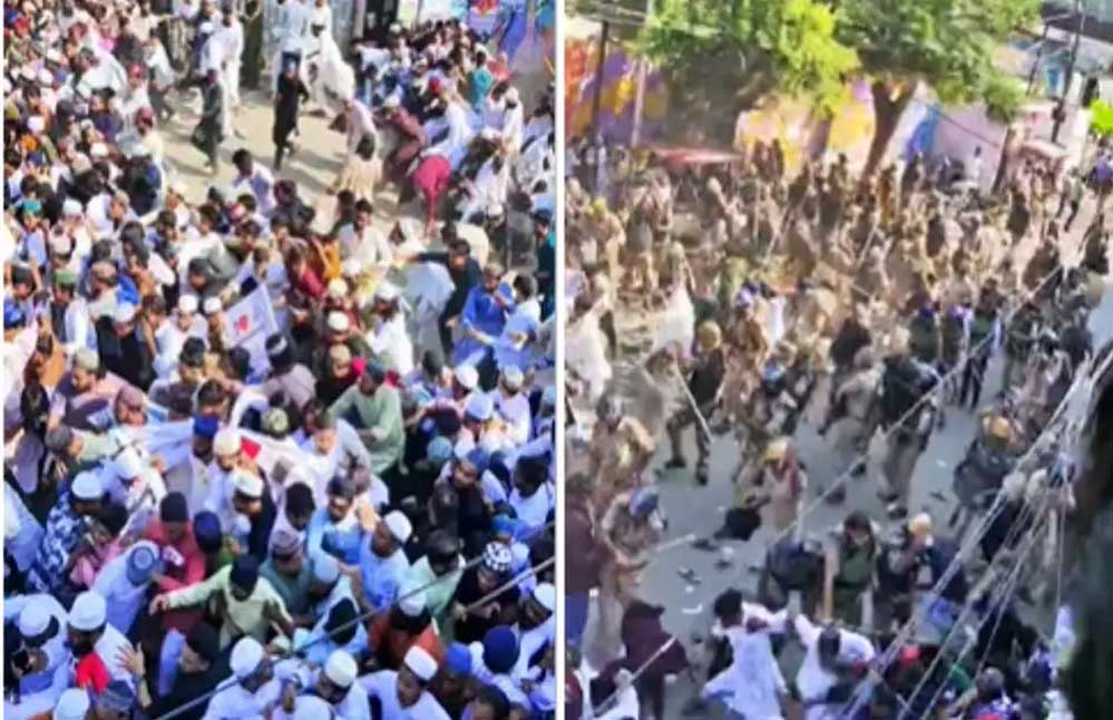 बरेली में जुमे की नमाज के बाद तनाव, मौलाना के बयान के बाद पुलिस ने किया लाठीचार्ज बरेली में जुमे की नमाज के बाद तनाव, मौलाना के बयान के बाद पुलिस ने किया लाठीचार्ज