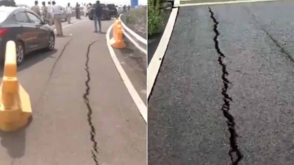 अटल सेतु पर गड्ढों का मामला: MMRDA ने ठेकेदार पर लगाया 1 करोड़ का जुर्माना, कांग्रेस ने की निंदा