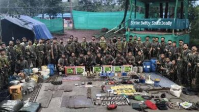 जंगल में नक्सलियों का बड़ा डम्प बरामद, हथियार और विस्फोटक जब्त